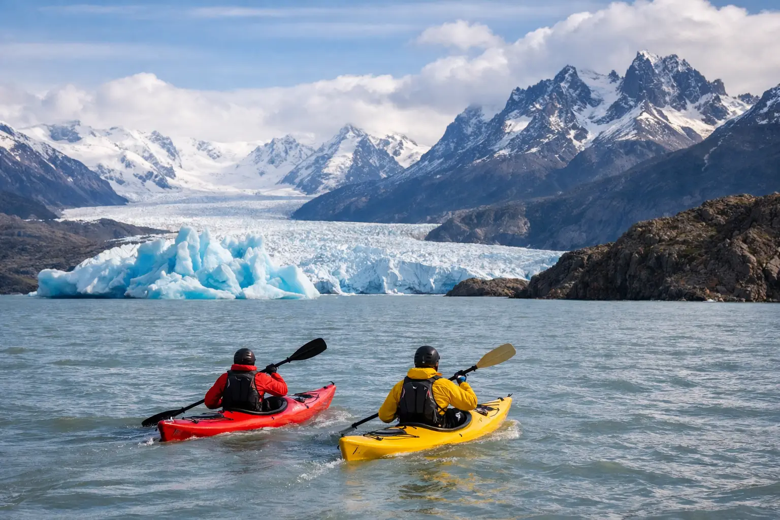 Kayak en Lago Grey: precios, ruta y consejos